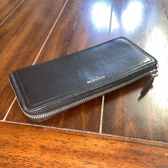 Coach Three Quarter Zip Wallet - Picture 3 of 5